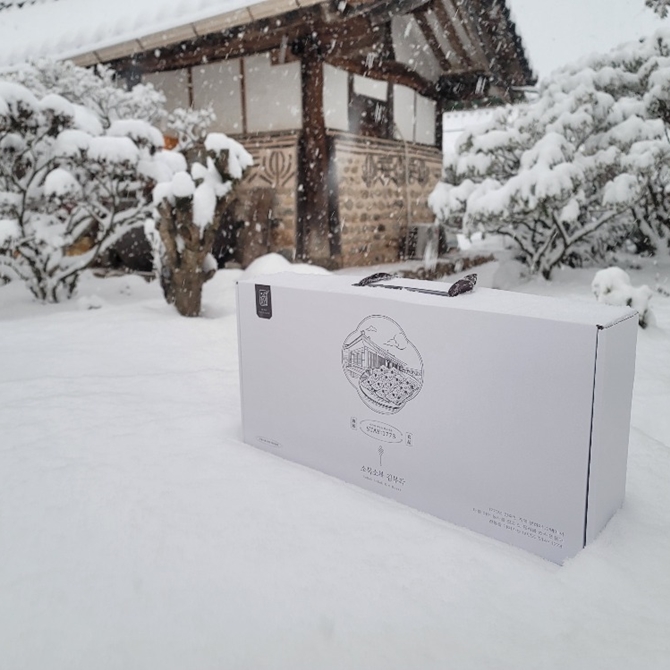 하오마을 전통 수제 찹쌀김부각 선물세트 3종 (1팩당35g)     