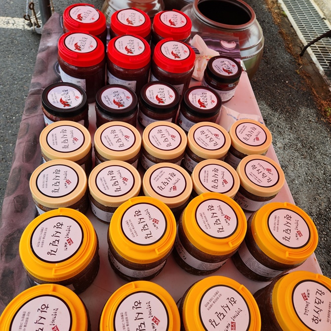 옹기마을 전통장류 3종세트(된장500g, 고추장500g, 간장500ml) 제품사진